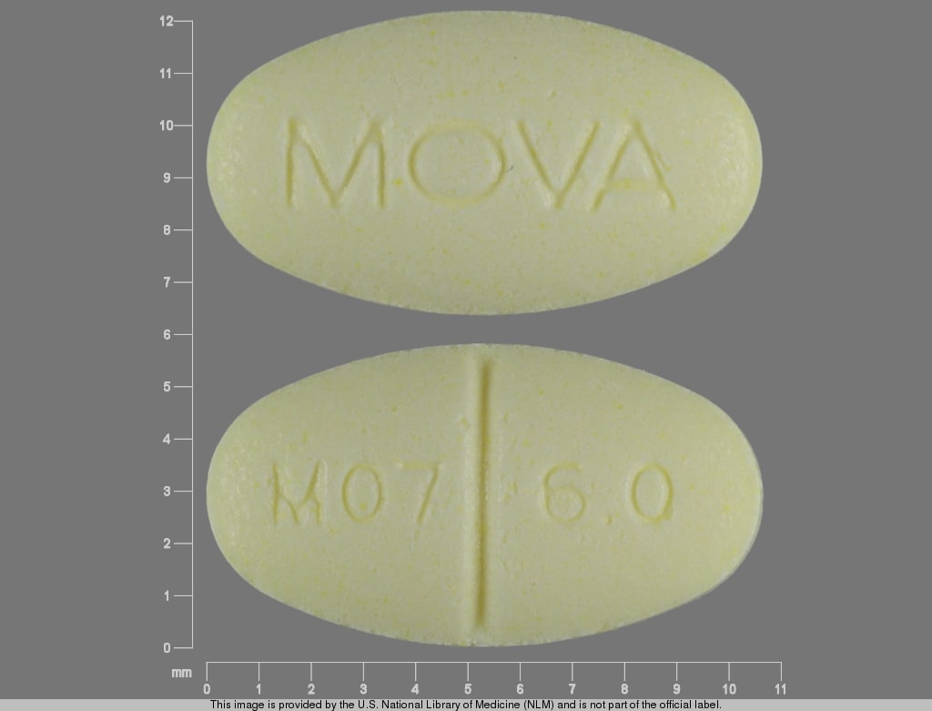 Image 1 - Imprint MOVA M07 6.5 - glyburide 6 mg