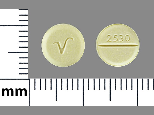 Pill Finder V 2530 Yellow Round