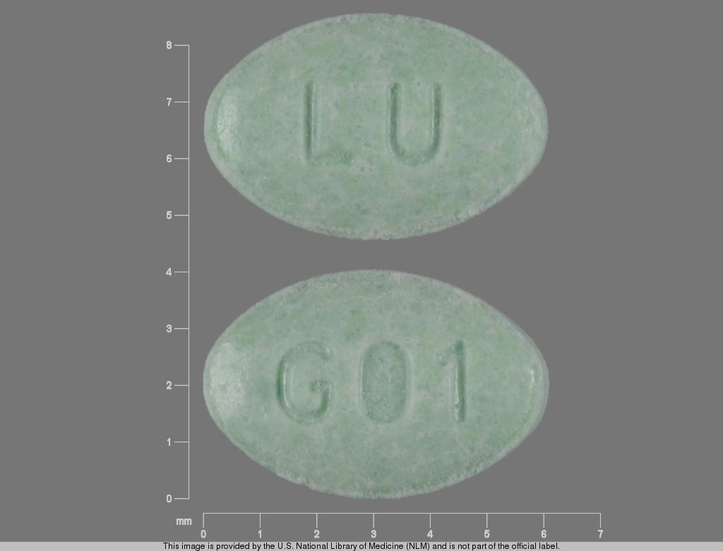 Image 1 - Imprint LU G01 - lovastatin 10 mg