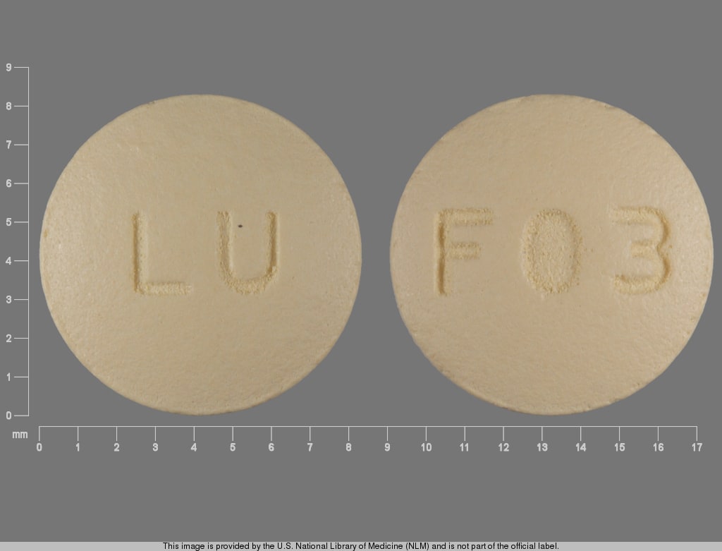 Image 1 - Imprint LU F03 - quinapril 20 mg