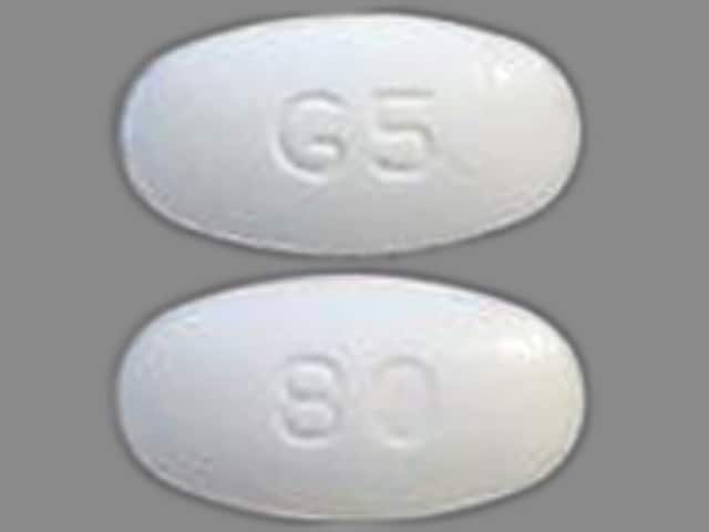 Image 1 - Imprint G5 80 - pravastatin 80 mg