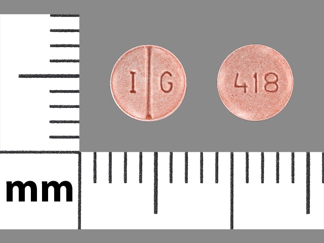 Image 1 - Imprint I G 418 - lisinopril 5 mg