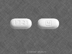 Image 1 - Imprint 1721 M - acetaminophen/propoxyphene 650 mg / 100 mg