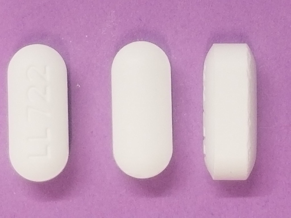 Image 1 - Imprint LL 722 - acetaminophen/butalbital 325 mg / 25 mg