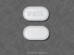 Image 1 - Imprint IP 205 - acetaminophen/oxycodone 500 mg / 7.5 mg