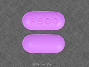 Image 1 - Imprint P500 - acetaminophen/propoxyphene 500 mg / 100 mg
