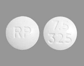 Image 1 - Imprint RP 7.5 325 - acetaminophen/oxycodone 325 mg / 7.5 mg