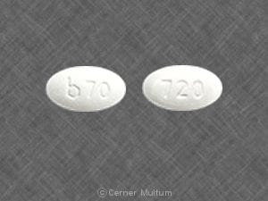 Image 1 - Imprint b 70 720 - alendronate 70 mg