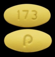 Image 1 - Imprint P 173 - amlodipine/hydrochlorothiazide/valsartan 5 mg / 25 mg / 160 mg