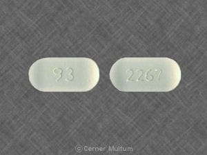 Image 1 - Imprint 93 2267 - amoxicillin 125 mg
