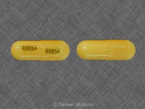 Image 1 - Imprint RX654 RX654 - amoxicillin 250 mg