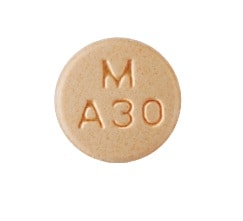 Image 1 - Imprint M A30 - amphetamine/dextroamphetamine 30 mg