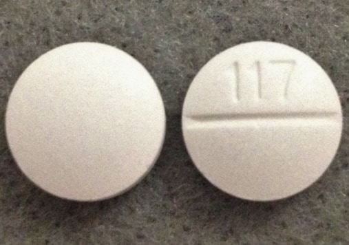 Imprint 117 - aspirin/oxycodone 325 mg / 4.8355 mg