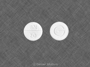 Image 1 - Imprint BN 20 G - baclofen 20 mg