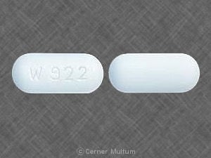 Image 1 - Imprint W 922 - cefuroxime 500 mg