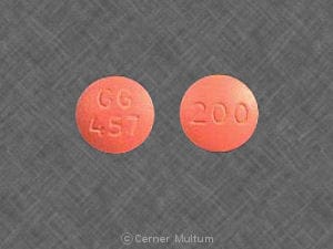 Imprint GG 457 200 - chlorpromazine 200 mg