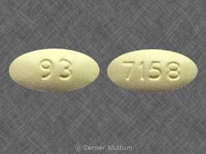 Imprint 93 7158 - clarithromycin 500 mg