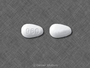 Imprint 960 - Cozaar 100 mg