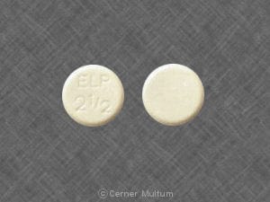 Image 1 - Imprint ELP 2 1/2 - enalapril 2.5 mg