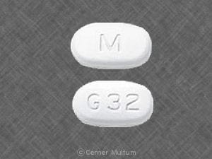 M G 32 - Glipizide and Metformin Hydrochloride