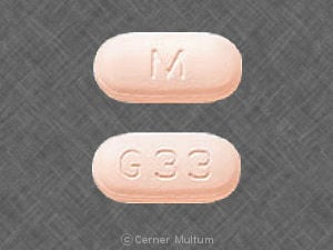 Image 1 - Imprint M G 33 - glipizide/metformin 5 mg / 500 mg