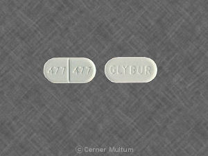 Image 1 - Imprint 477 477 GLYBUR - glyburide 1.25 mg