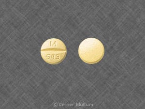 Imprint M 543 - hydrochlorothiazide/quinapril 12.5 mg / 20 mg
