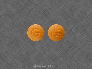 Image 1 - Imprint G IE 1.25 - indapamide 1.25 mg