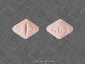 Imprint 9 3 463 - lamotrigine 100 mg