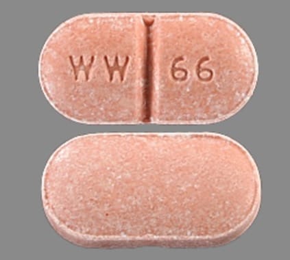 Image 1 - Imprint WW 66 - lisinopril 5 mg