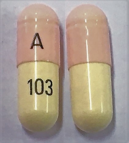 Image 1 - Imprint A103 - lithium 600 mg