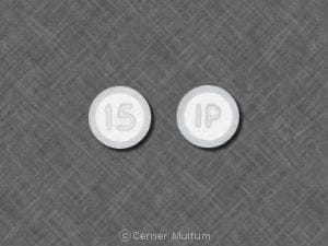 Image 1 - Imprint IP 15 - lorazepam 0.5 mg