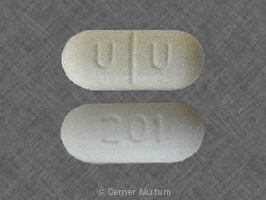 Image 1 - Imprint 201 U U - Lorcet Plus 650 mg / 7.5 mg