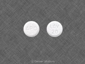Image 1 - Imprint APO LOV 20 - lovastatin 20 mg