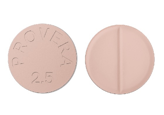 Image 1 - Imprint PROVERA 2.5 - medroxyprogesterone 2.5 mg