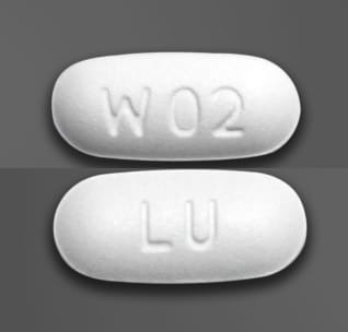 Imprint LU W02 - memantine 10 mg
