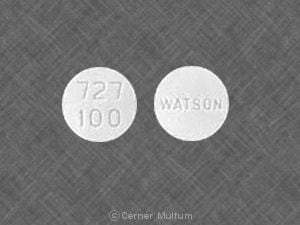 Image 1 - Imprint 727 100 WATSON - meperidine 100 mg