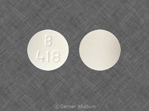 Image 1 - Imprint B 418 - mephobarbital 100 mg