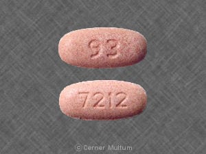 Image 1 - Imprint 93 7212 - metformin 750 mg