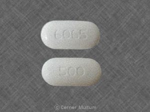 Image 1 - Imprint 500 6065 - metformin 500 mg