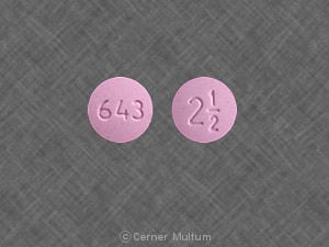 Imprint 643 2 1/2 - metolazone 2.5 mg