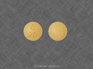 Image 1 - Imprint E 20 - mirtazapine 15 mg