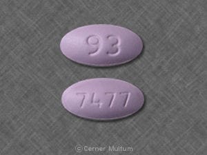 Imprint 93 7477 - mycophenolate mofetil 500 mg