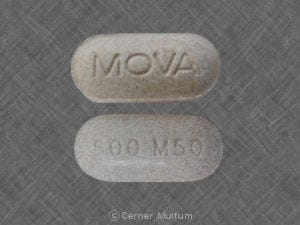 Image 1 - Imprint MOVA 500 M50 - naproxen 500 mg