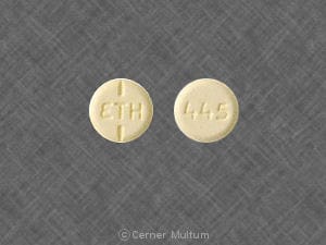 Imprint ETH 445 - oxycodone 15 mg
