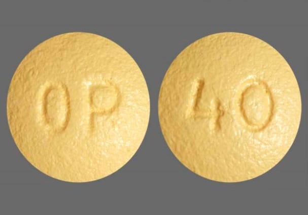 Image 1 - Imprint OP 40 - oxycodone 40 mg