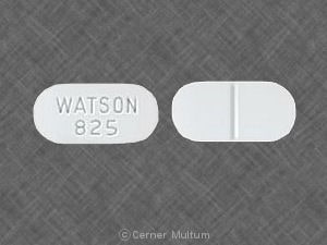Image 1 - Imprint WATSON 825 - acetaminophen/oxycodone 650 mg / 10 mg