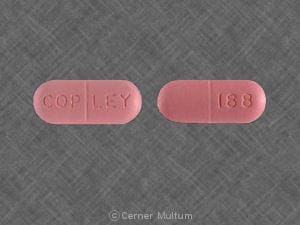 Imprint COP LEY 188 - procainamide 500 mg