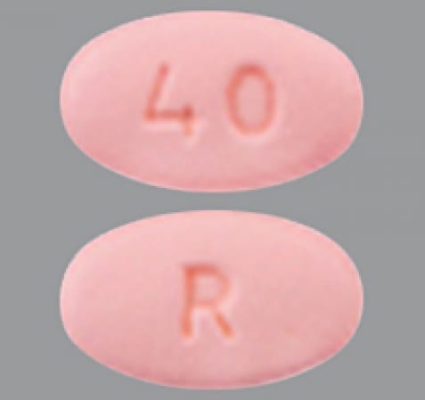 Image 1 - Imprint R 40 - rosuvastatin 40 mg