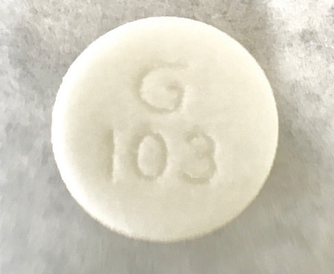 Image 1 - Imprint G 103 - simethicone 80 mg